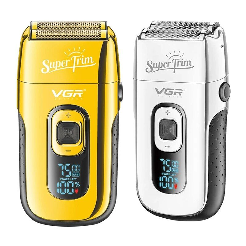 VGR Rechargeable 3-Speed Beard & Hair Shaver For Men Bald Head Shaving hine Barber Electric Razor With Extra Mesh_voghion.com