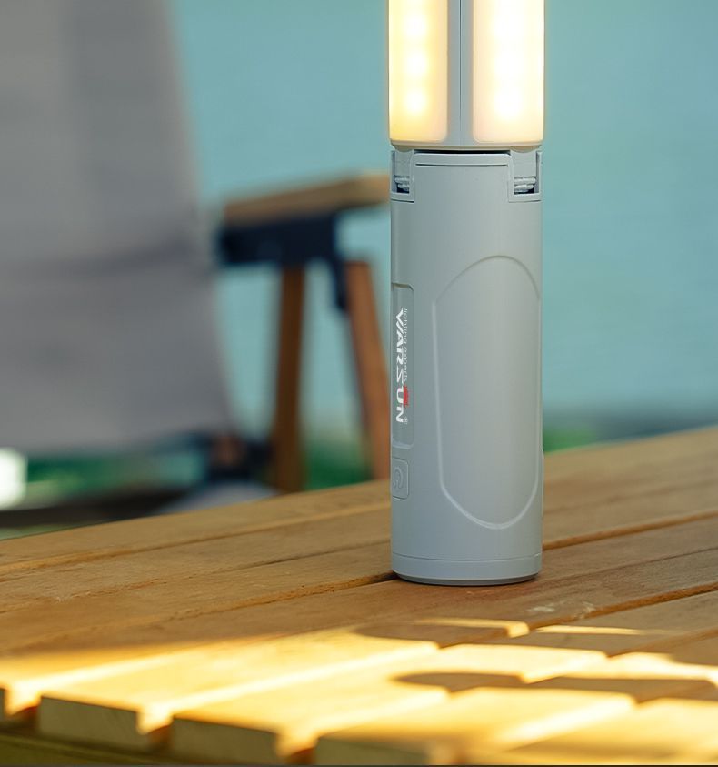 Wolsen Outdoor Magnetic Camping Lantern Multifunctional Portable Long Battery Life Desk Lamp Strong Light Flashlight_voghion.com