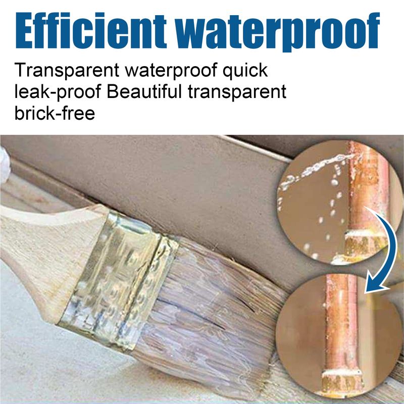 Jue-Fish Transparent Waterproof Adhesive, Transparent Waterproof Paint Bathroom Balcony Smashing Brick Roof Leak Proof Glue_voghion.com