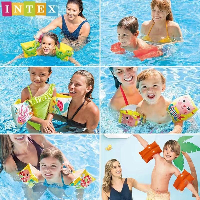 Intex Inflatable Swim For Children, Aid, Swimming Arm Float, PVC Water Safety Vest_voghion.com