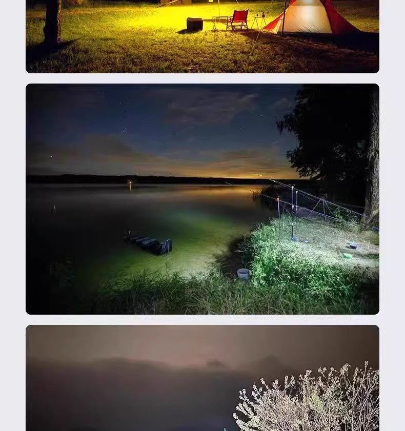 Solar Outdoor Long Battery Life Tent Home Emergency Light Camping Rechargeable Lighting Lamp For Stall_voghion.com