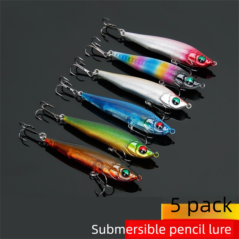 Jamie's Lure Set Sinking Pencil Minnow Freshwater Long Casting Luminous Special For Sea Fishing Bass Red_voghion.com