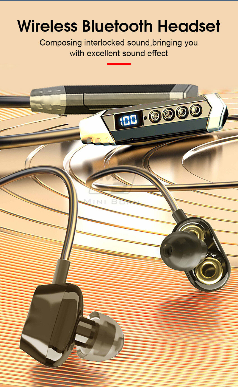 2024 Oortelefoon Draadloze Bluetooth-oortelefoon Oortelefoon LED-display Nekhangende oordopjes Nekhangende oordopjes Sportoortelefoon HIFI Stereohoofdtelefoon_voghion.com