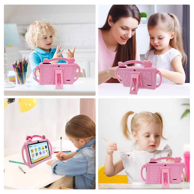 7" Kids Tablet With Protective Case - Early Learning & Entertainment, Safe & Durable_voghion.com