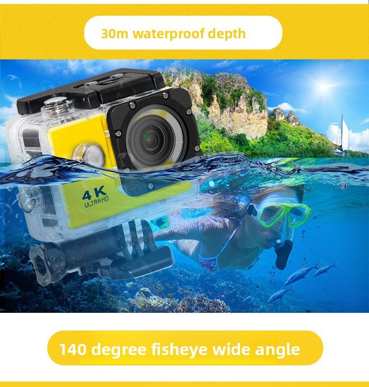 【High Quality】 4K Outdoor Diving F60r Cycling 2.4G Remote Control WIFI Sports Camera Camcorder_voghion.com