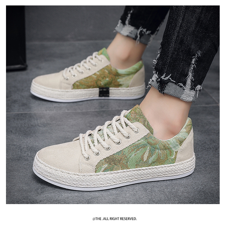 Scarpe da uomo nuove, primavera estate, casual, alla moda, alla moda, basse, in tela, traspiranti, con suola in gomma per studenti._voghion.com