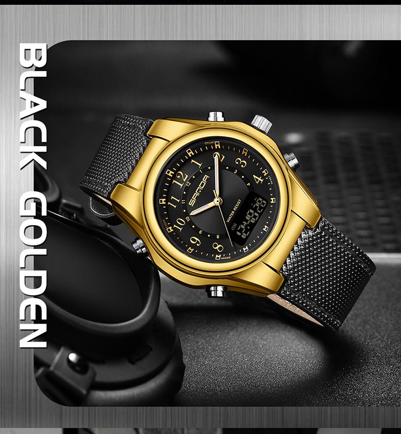 Men's Stylish Multifunction Digital Quartz Watch With Waterproof, Alarm, Stopwatch, And LED Backlight - Perfect For Casual, Business, And Sports_voghion.com