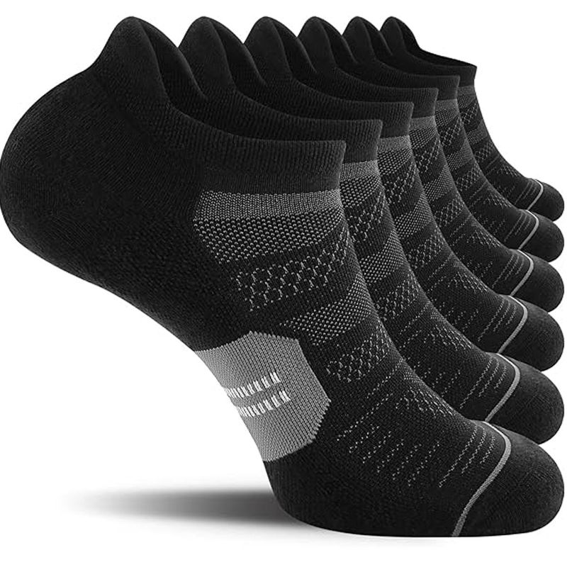 6 Paar atmungsaktive, rutschfeste, unsichtbare Boot-Socken für Damen und Herren, Knöchel-Laufsocken, Outdoor-Fiess-Socken_voghion.com