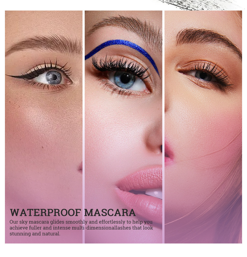Dense Frizz curling eye zwart waterproof, zweetbestendig, vlekvrij en langdurige mascaraprimer_voghion.com