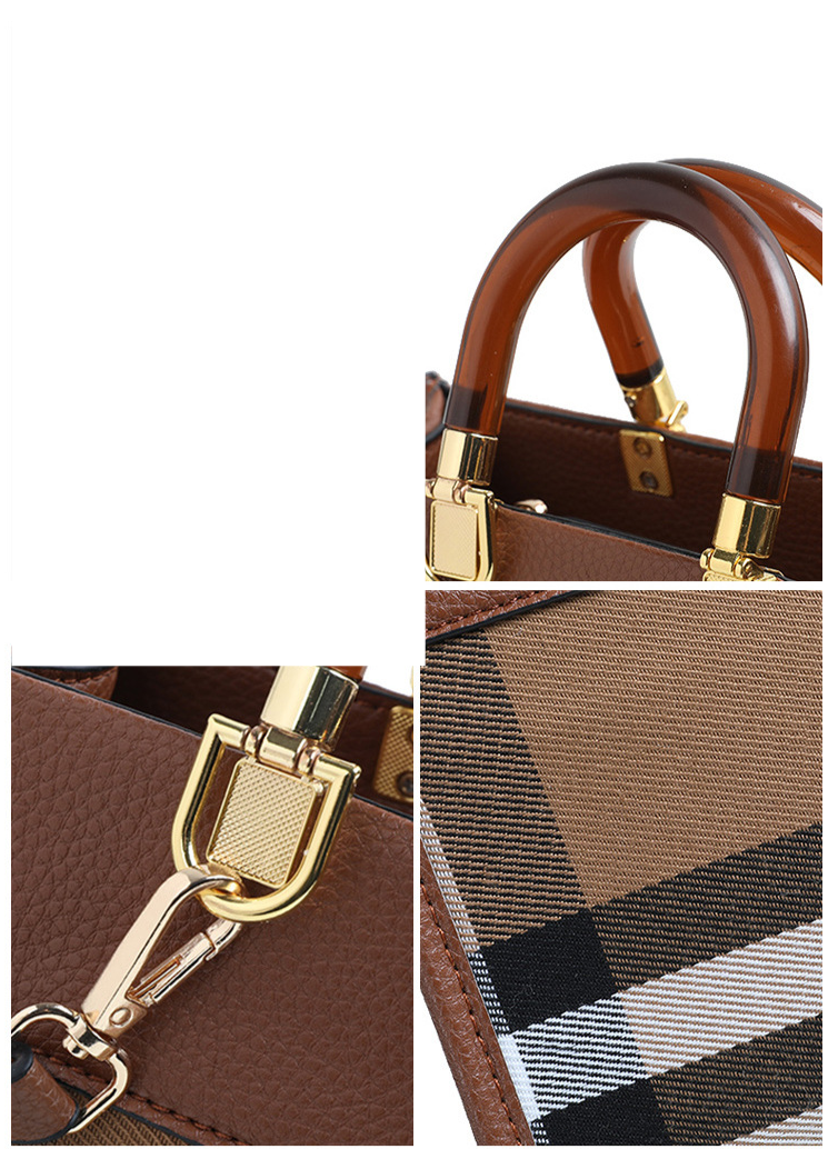 2023 New Handbag, High-end Leather, Stylish Purse, Simple, All-matching Shoulder Bag, Messenger Bag_voghion.com