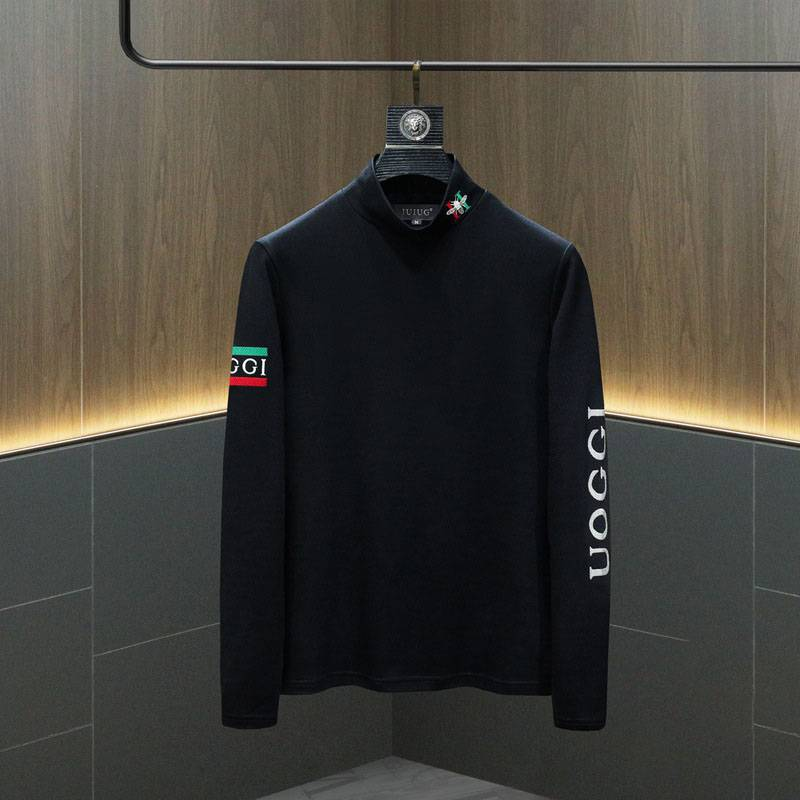 Abbigliamento maschile Autunno Fondo Top Maniche lunghe Moda Velluto Calde Felpe_voghion.com