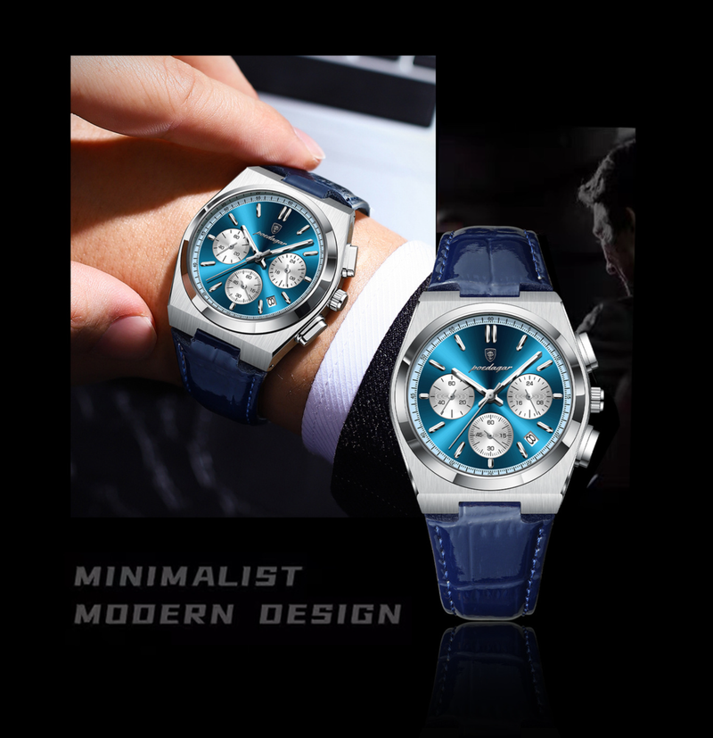 Multifunctional Men's Watch Belt Ultra-thin Quartz Watch_voghion.com