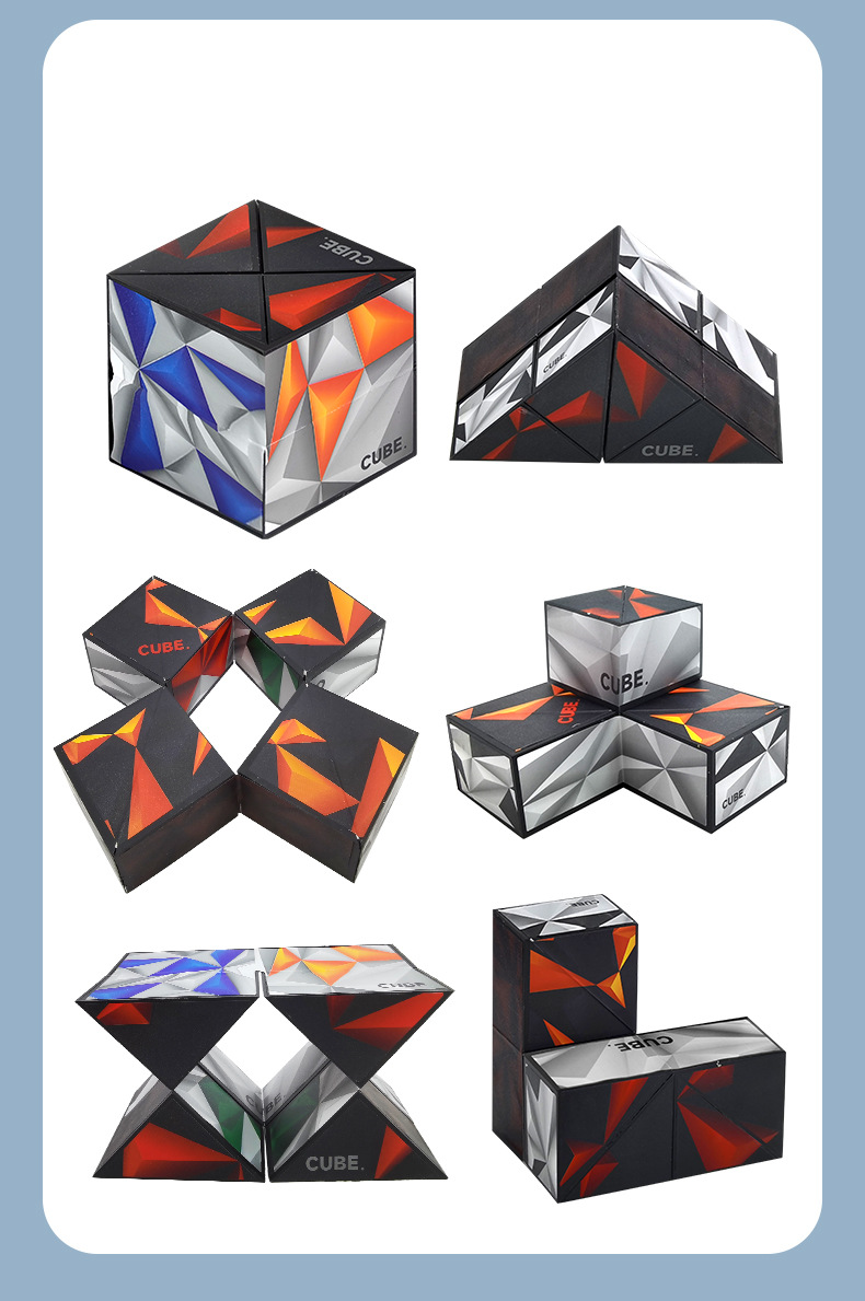 3D Geometric Cube Decompression Toy 3D Infinite Cube Children's Educational_voghion.com