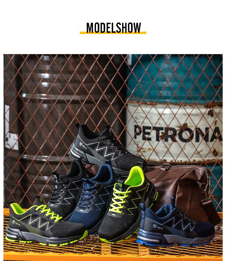 European Size Steel-toe Work Shoes: Anti-smashing, Anti-piercing, Lightweight, Breathable, Wear-resistant Safety Shoes For Men And Women_voghion.com