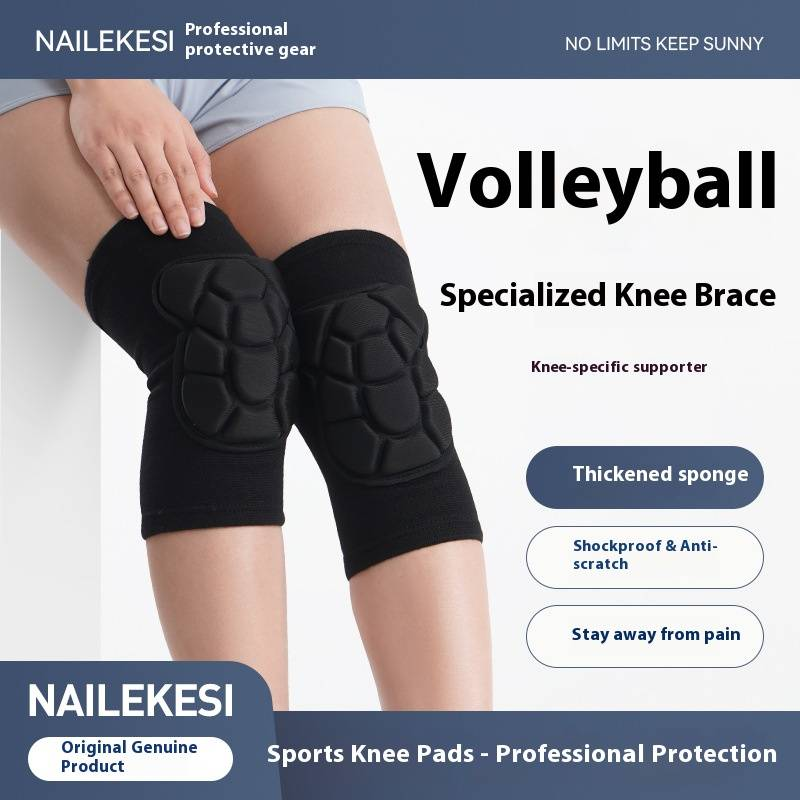 Professional Knee Pads For Tactical Training, Volleyball, Skiing & Outdoor Sports – Thickened Anti-Slip Protection – Pair Pack (Black, S/M/L)_voghion.com