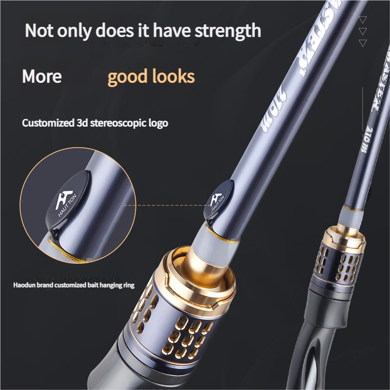 Metal Master Lure Carbon M Hardness Straight Handle Long Casting Fishing Rod_voghion.com