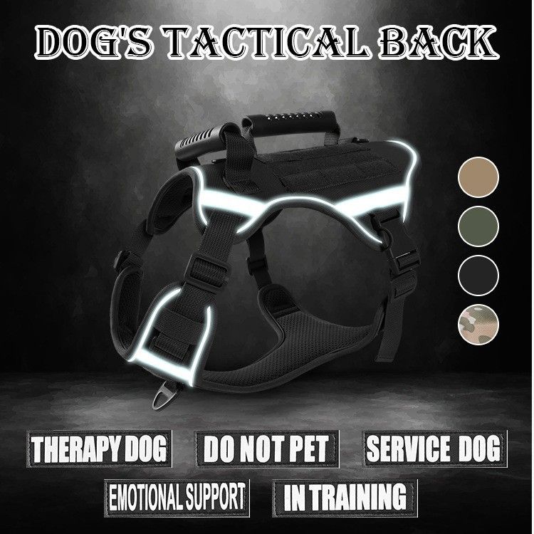 Pet 2024 per cani di taglia media e grande, imbracatura tattica in stile gilet, guinzaglio per passeggiate con il cane_voghion.com