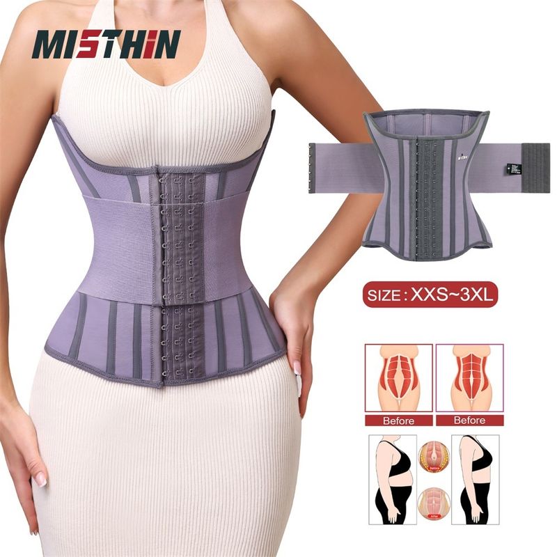 VoleFox Plus Size Waist Trainer Faixa de Barriga Dupla Camada para Controle de Barriga Pós-Parto Modelagem Corporal Cinto de Yoga_voghion.com