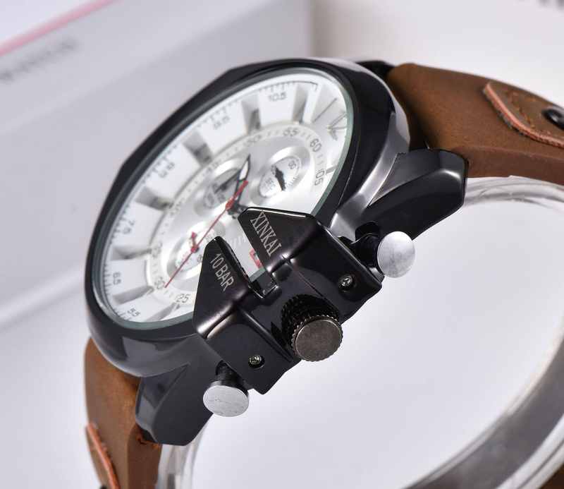 Mode moderne, cadran de personnalité multifonctionnel, bracelet de montre doux et confortable, qualité haut de gamme, voyage d'affaires, montre à quartz de luxe pour hommes_voghion.com