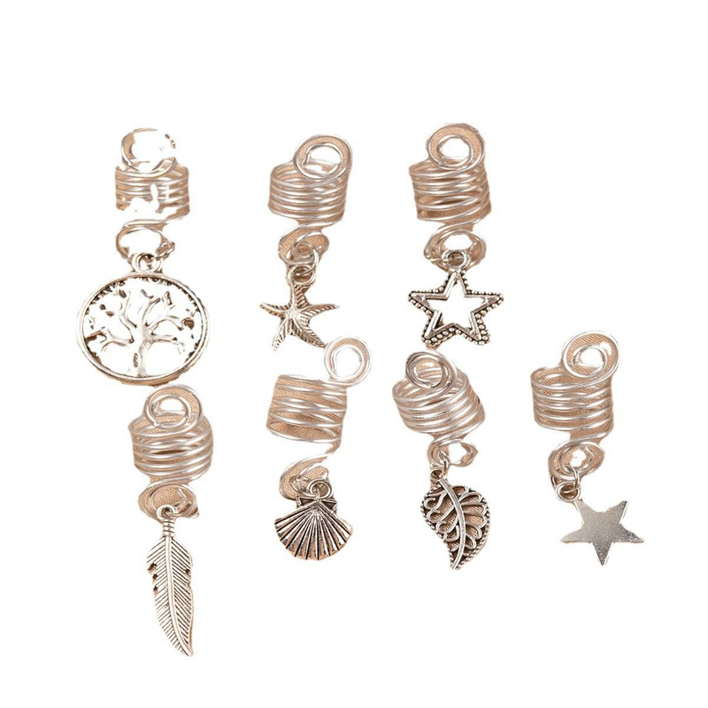 Accessori per gioielli con dreadlock africani, materiali fai da te, anelli decorativi in filigrana, ornamenti per capelli_voghion.com