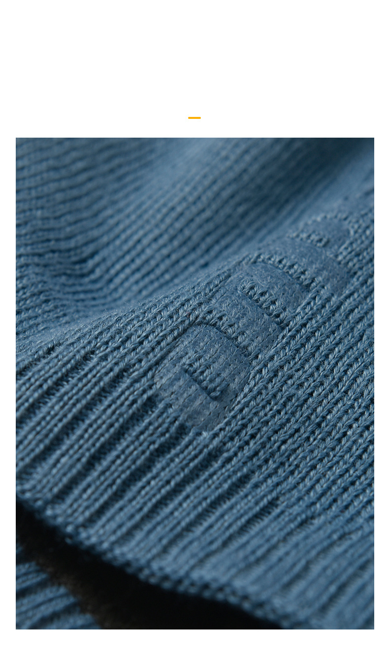 New Autumn And Winter Embossed Knitted Hat Cold Hat Skateboard Cap Plus Velvet Warm Wool Hat Winter Cycling Hat_voghion.com