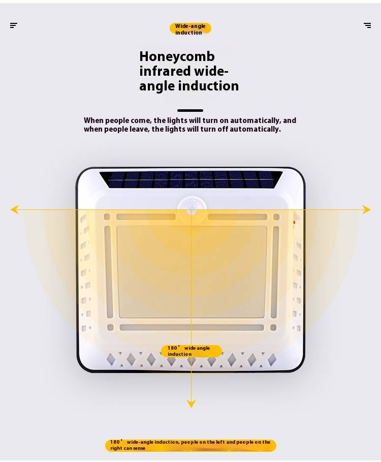 Zonne-wandlamp met afstandsbediening en bewegingssensor, waterdichte buitenverlichting voor terras, tuin en balkon, LED-wandlamp op zonne-energie_voghion.com