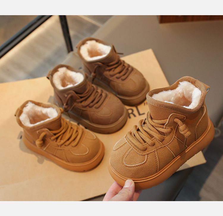 Big Head Snow Boots, Cotton Shoes, Women's 2025 New Winter Style, Lined And Thickened, Wearable, Thick Soled, Anti-slip, Warm, Short Boots_voghion.com