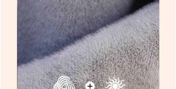 "Luxury Faux Mink Velvet Coat – Winter-Ready Short Jacket In Snow Blue & Classic Colors"_voghion.com