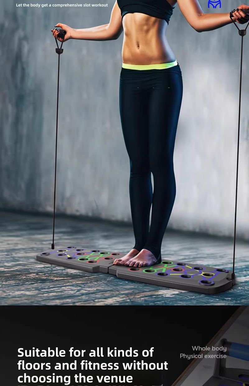 Supporto per flessioni multifunzionale per allenamento con addominali e pettorali, supporto piatto per uomo, attrezzatura per il fitness domestico_voghion.com