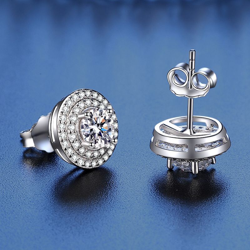 Tancise Moissanite Orecchini in argento Orecchini pendenti per donne Regali per feste di matrimonio_voghion.com