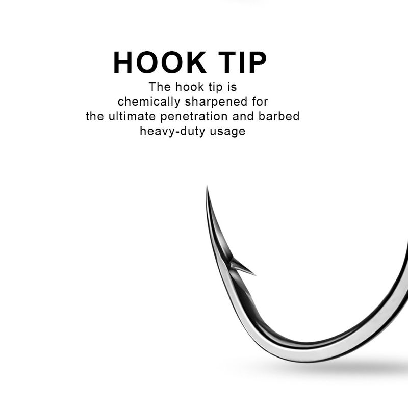 High Carbon Steel Octopus Crooked With Barbed Fish Bulk Cuttlefish Eagle Mouth Curved Handle Single Hook_voghion.com