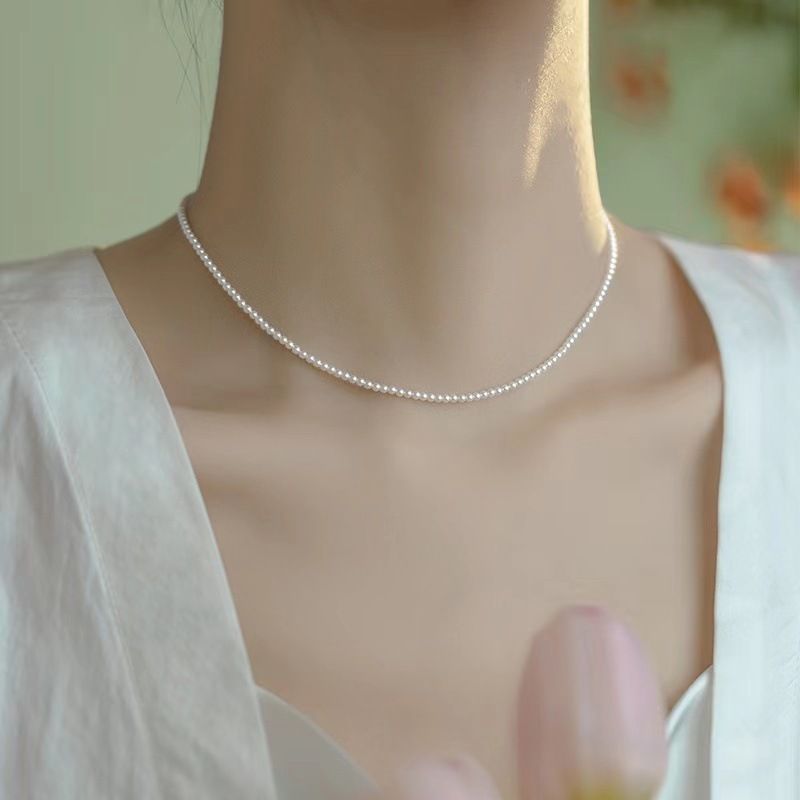 Xiaomi Highlight Einfache Elegante Perlenkette High-End Gold Choker Vielseitiger Schmuck Schlüsselbeinkette_voghion.com