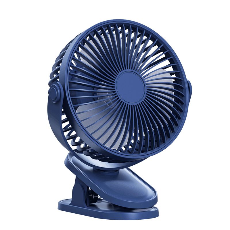 6-tommer Clip Fan Mini Bærbar Opladning Lang Batterilevetid Ventilator, Office Desktop Sovesal Stor Wind Silent Fan_voghion.com