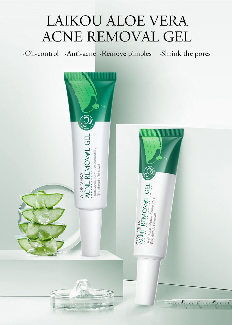 Trattamenti e maschere Crema anti-acne all'aloe vera 20 g Prodotti idratanti per la cura della pelle Confezione in inglese_voghion.com