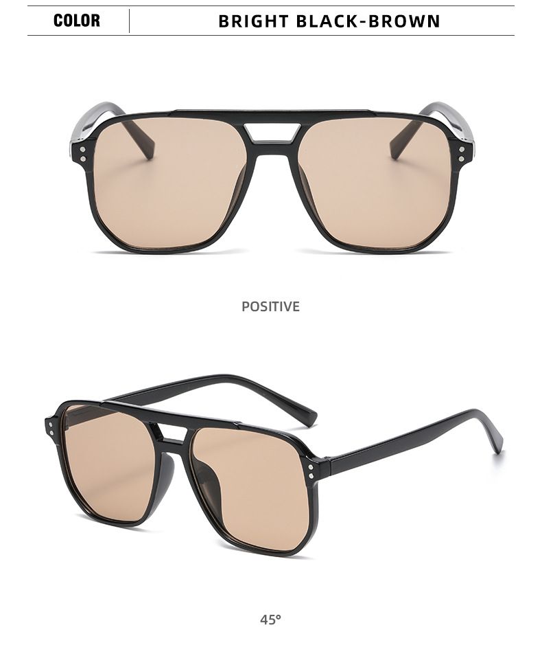 Fashion Classic Sunglasses Men Outdoor Sun Glasses Women New Large Frame Retro Trend Plastic Brand Designer Eyewear_voghion.com