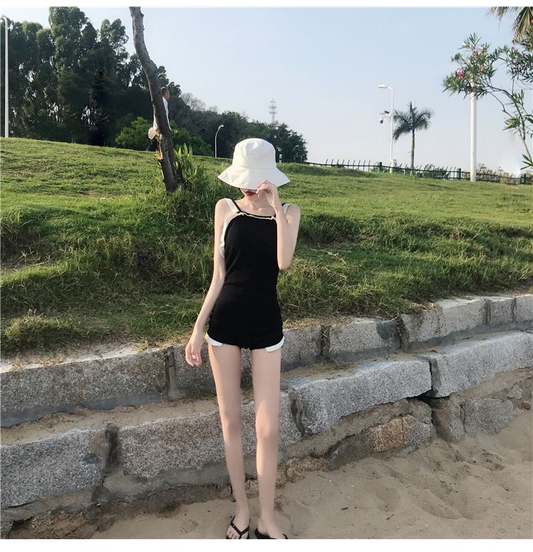 Koreanische Internet Celebrity INS Badeanzug Weibliche Sexy Backless Bikini Kleine Brust Versammelt Bauch_voghion.com