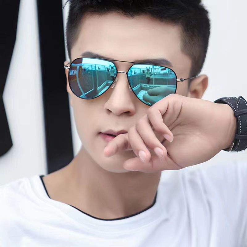 Neue Herren-Sonnenbrille mit großem Rahmen, polarisiert, zum Autofahren, UV-beständig, N2399_voghion.com