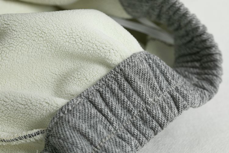 Pantaloni eleganti a vita alta svasati da uomo, pantaloni invernali foderati in pile, a gamba larga, con orlo asimmetrico, comodi e caldi (grigio chiaro)_voghion.com