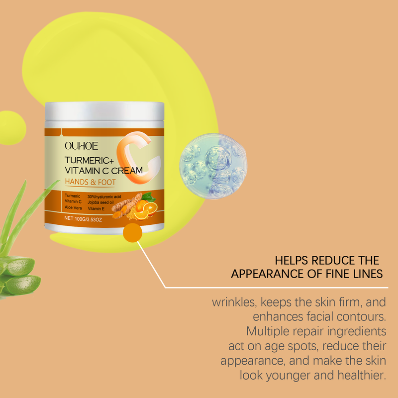 OUHOE Vitamin C Firming Cream Gentle Moisturizing Moisturizing Firming Daily Apply Body Care Cream_voghion.com