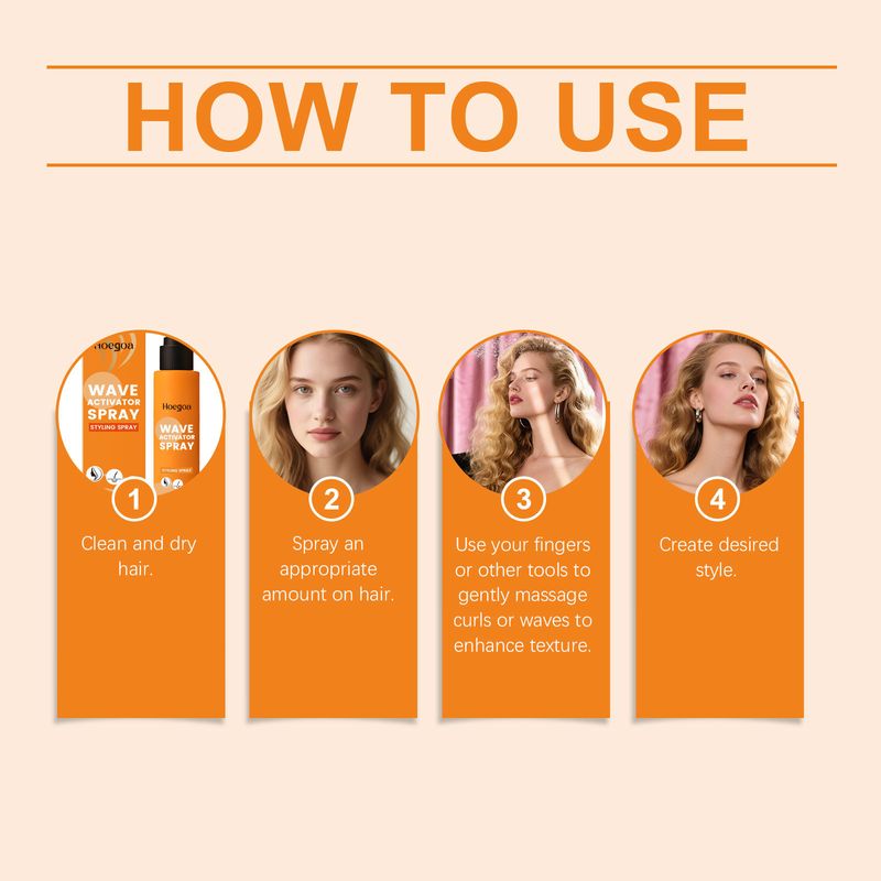 Spray per capelli idratante rinfrescante leggero senza risciacquo Hoegoa con olio essenziale nutriente_voghion.com