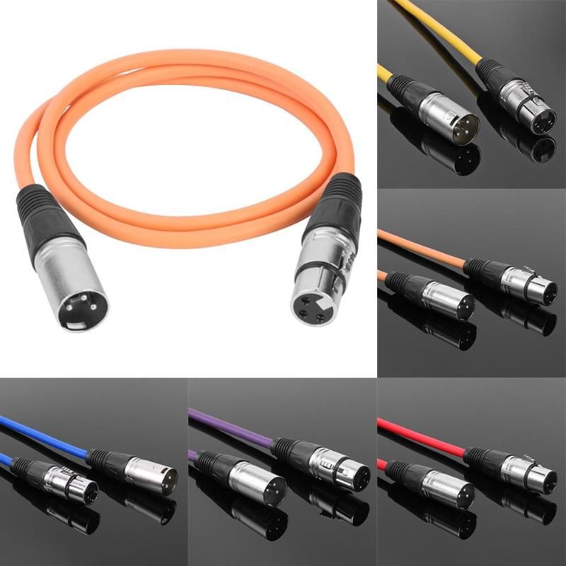 10 m XLR 3-nastainen kaapeli uros-naaras suojattu mikrofonin jatkokaapelit johto johto linja musta mikrofonille_voghion.com