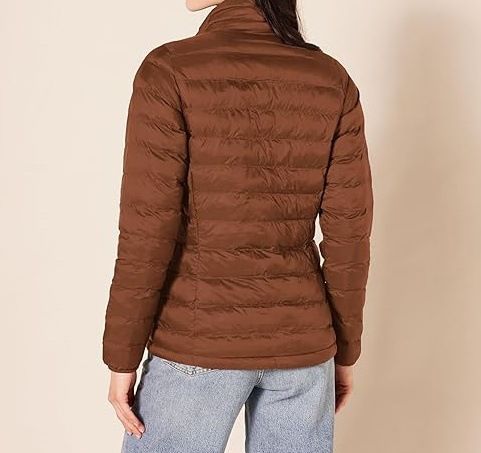 Women's Lightweight Packable Waterproof Long Sleeve Winter Jacket With Slim Fit, Breathable Polyester Shell, Stand Collar For Outdoor Travel_voghion.com