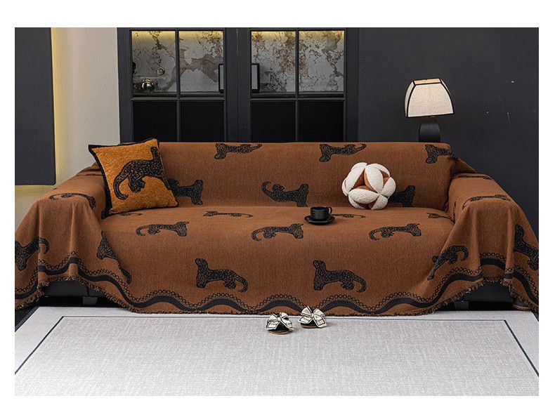 Puxu Chenille Cover Light Luxury Versatile High-end Feel Cat Scratch Resistant Universal Sofa Cushion_voghion.com