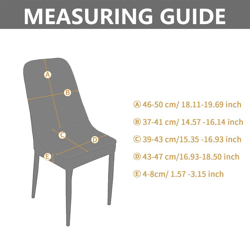 Stretchable Chair Covers, Full Coverage Non-Slip Dining Chair Slipcovers, Modern Minimalist Thick Winter Fabric, One-Size Fits Most_voghion.com