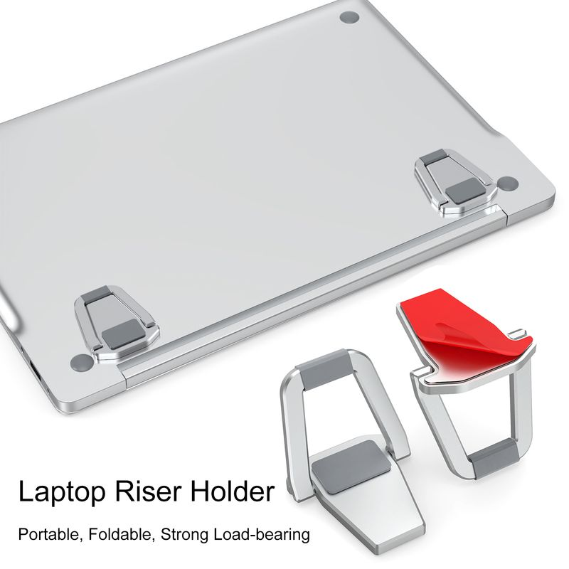 1 paar Laptop Ständer Universal Faltbare Höhe Einstellbar Starke Last-lager Unterstützung Tragbare Griff Notebook Riser_voghion.com