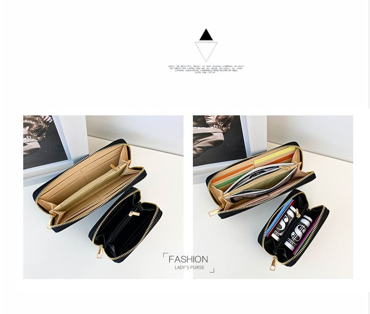 Torebki damskie Portfel Damska modna torebka wieczorowa z nadrukiem kwiatowym Wersja damska Portfel PU o dużej pojemności, etui na karty, portmonetka na monety_voghion.com