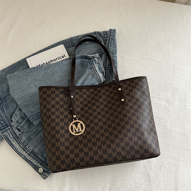 Borsa da ascellare grande da donna Do&thin - Borsa a tracolla alla moda per lavoro e uso quotidiano, morbida pelle PU con doppi spallacci_voghion.com