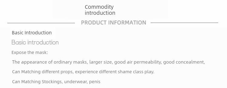 Maschera bavaglio invisibile da uomo esposta all'aperto con calze sexy, biancheria intima strappabile, accessori SM per schiavo maschio_voghion.com