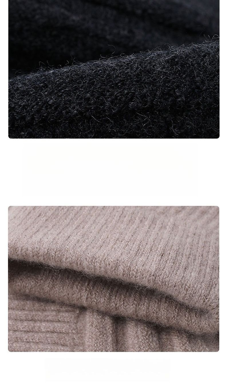 Pure Wool Knee Cover Thickened To Keep Warm Old Cold Legs Men And Women Joints The Elderly Non-slip Wool Cold In Autumn And Winter_voghion.com