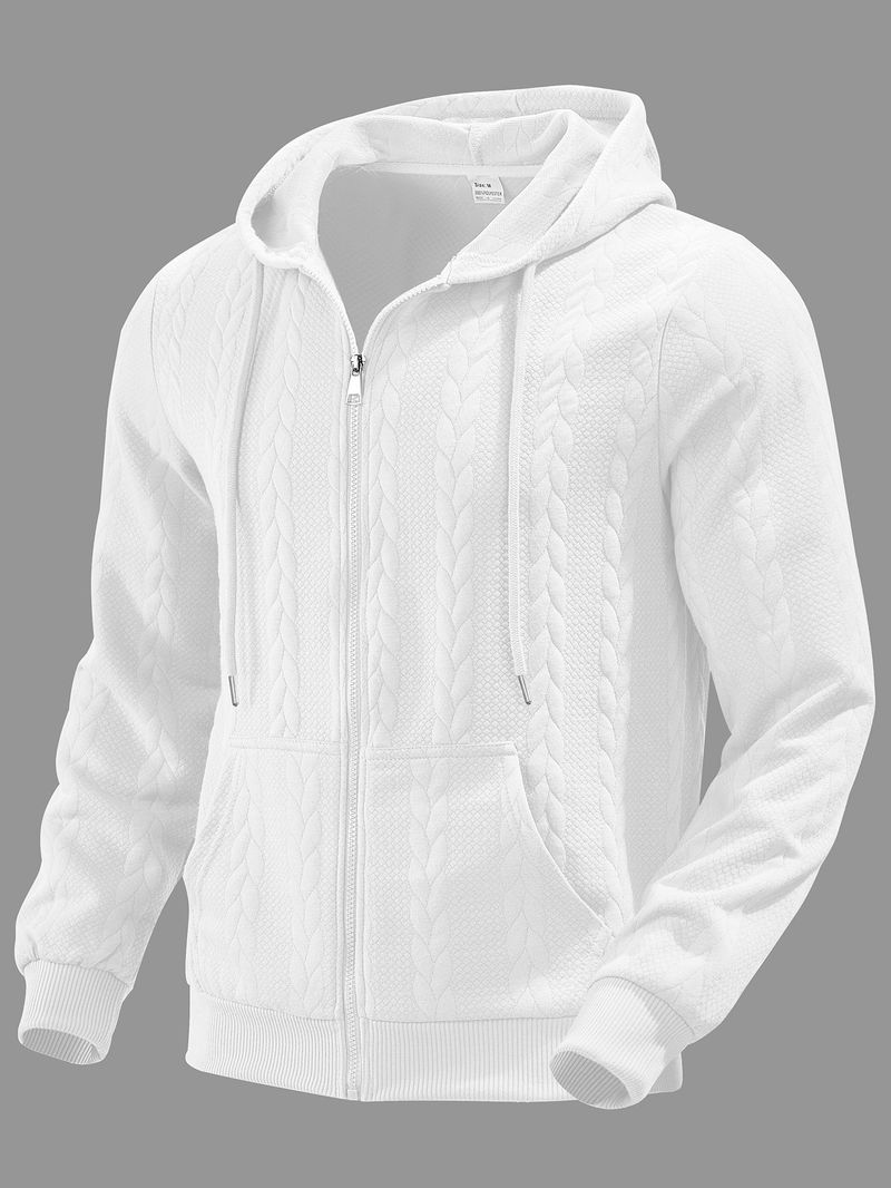 Kleidung Herren Sweatshirt Große Größe Jacquard Casual Top Verdickt Neue Hoodie_voghion.com